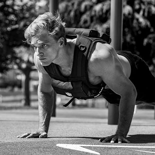 ERIC FLAG 40 lb Weighted Vest for Men & Women - Adjustable 0-40 lb with 16 Iron Weight, Heavy-Duty for Calisthenics, Running and Walking - Compact 1000D Oxford - Weighted Vest with Removable Weights thumbnail 5
