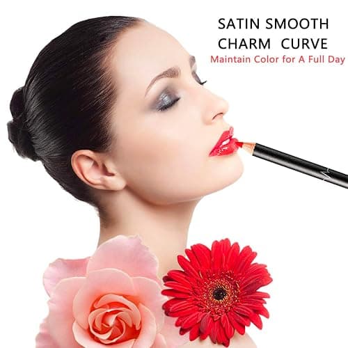 DC-BEAUTIFUL 18 Colors Lip Liners Pencil Set with 2 Pencil Sharpeners, Premium Waterproof Smooth Lip Pencils, Long Lasting Matte Makeup Lipliners thumbnail 2
