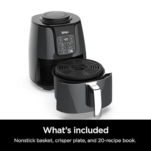 Ninja Air Fryer, Roast, Bake, Air Fry, Roast, Broil, Reheats, & Dehydrates, 4-in-1, Fries, Frozen Food, Veggies, and Juicy Meat, Less Oil, Easy Meals, Healthy Meals, Compact, 4 QT, Grey, AF101 - 4 QT thumbnail 8