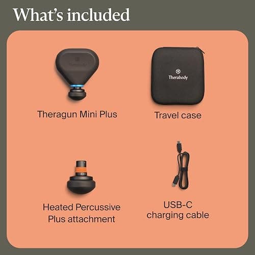 TheraGun Mini Plus Massage Gun by Therabody - Portable Massage Enhanced with Heat – Travel Essential for Faster Recovery On The Go thumbnail 9