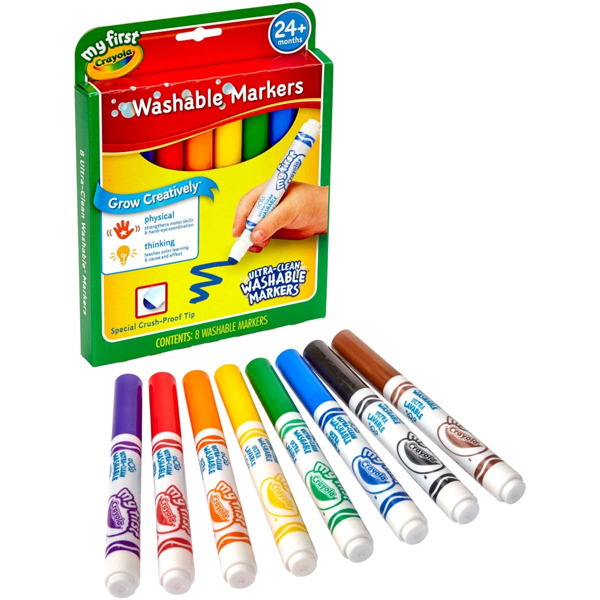 Crayola My First Washable Round Nib Markers (Pack of 8) thumbnail 2