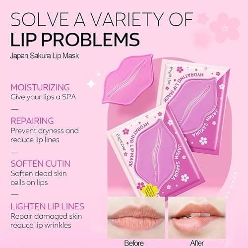Pamper Gifts for Women, Sakura Skin Care Sets & Kits, Skincare Set for Teenage Girls with Cream,Serum,Toner,Cleanser,Eye Mask,Sleep Mask,Mud Mask,Lip Mask for Exfoliating Hydrating (24PCS) thumbnail 5