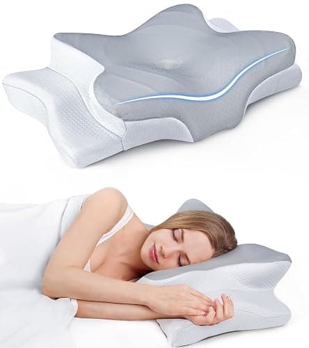 Ultra Pain Relief Cooling Pillow for Neck Support, Adjustable Cervical Pillow Cozy Sleeping, Odorless Ergonomic Contour Memory Foam Pillows, Orthopedic Bed Pillow for Side Back Stomach Sleeper - Image 1