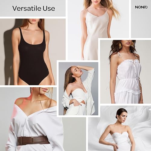 NONIO Adhesive Bra Strapless Sticky Invisible Push up Reusable Silicone The Best Off Backless Viscous for Women - A - Nude thumbnail 7