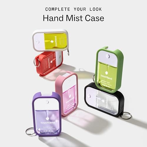 Touchland Pink Pop Set Berry Bliss Hydrating Hand Sanitizer Spray & Case | TSA ready Power Mist with skincare benefits & Bubblegum Pink case. Lush and joyful scent. thumbnail 7