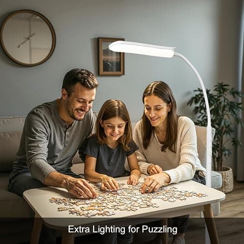 FRIDEKO HOME Floor Lamps for Living Room, 1800LM 4 CCT Gooseneck Reading Light with Remote & Touch Control, Adjustable Bright LED Standing Lamp for Painting Over Chair Crafts Bedroom Office, White thumbnail 8