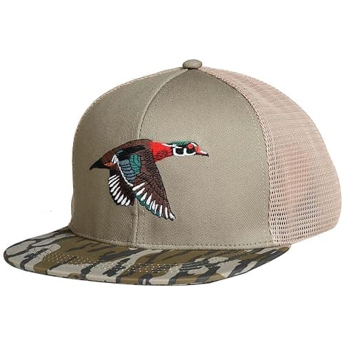 EDTREK Outdoorsman Pro Trucker Breathable Mesh Performance Cap - Flat Brim Snapback Hat - Image 1