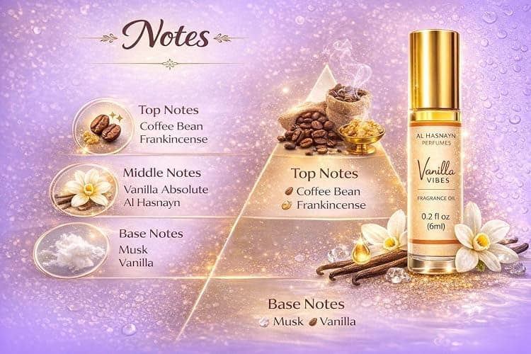 AL HASNAYN Vanilla vibes Fragrance Oil Roll-On Perfume 6ML 0.20 fl oz |Rollerball perfume |Alcohol free| Long Lasting | Gifts for men women| thumbnail 5