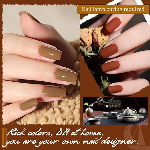 JODSONE 100 PCS (5 ml each) Gel Nail Polish Kit No Wipe Soak off Base Coat and Matte Glossy Top Coat Gel Polish Collections Gifts for Manicure Lovers thumbnail 5
