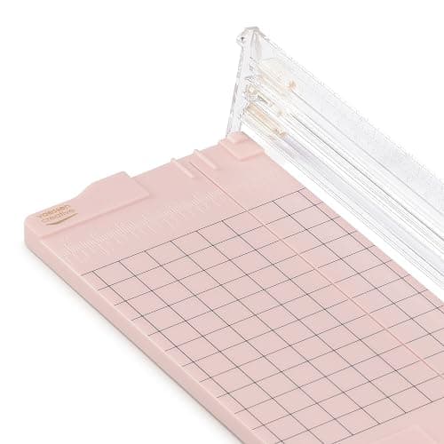 Vaessen Creative Massicot Mini - 6,5 x 15,3 cm - Gradué - Rose Clair - Coupe Papier pour Scrapbooking et Loisirs Créatifs thumbnail 5