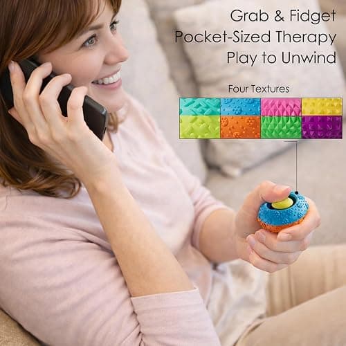 Silicone Thumb Rocker Fidget Toys for Kids Adults ,4PCS Stress Relief Sensory Toys for Autism ADHD Anxiety,Fun Textures Gadgets,Office Desk Toy,Stocking Stuffers for Women Men Teen Gifts thumbnail 5