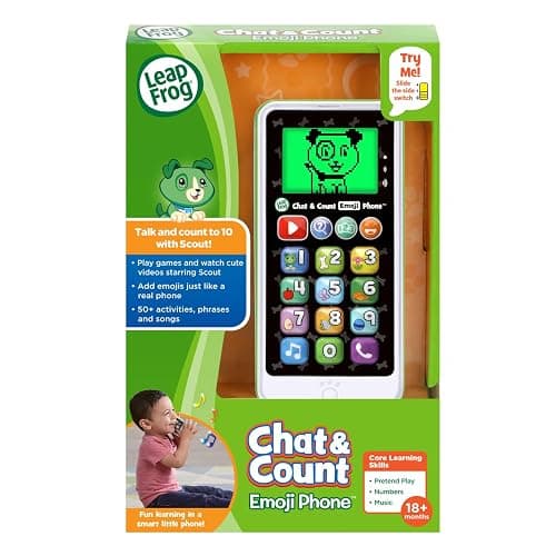 LeapFrog Chat and Count Emoji Phone, Green thumbnail 7