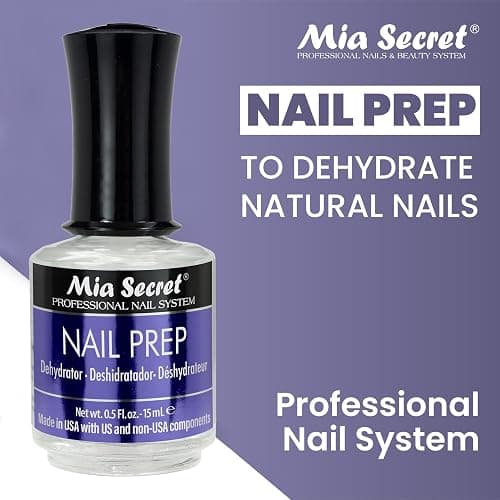 Mia Secret 15 ml Nail Dehydrator and Primer, Acid Free Base Coat Natural Prep Dehydrate & Bond Primer Kit, Acrylic Nail Supplies thumbnail 2