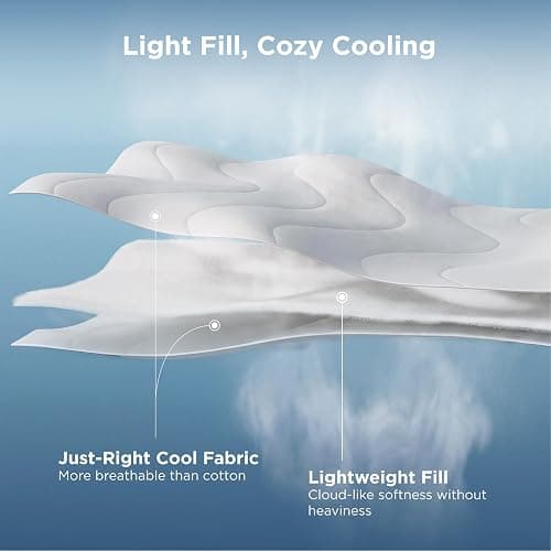 Bedsure Cooling Blankets for Hot Sleepers - Cooling Comforter, Lightweight Cold Summer Blanket for Night Sweats, Ice Breathable Comforter for Couch, Grey, 50x60 Inches thumbnail 6