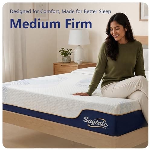 SayTale Medium Firm 8 inch Full Mattress Memory Foam Mattress in a Box | Gel Memory Foam, Motion Isolation, CertiPUR-US Certified thumbnail 3