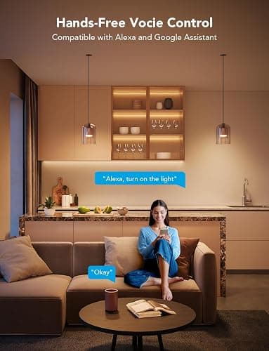 Govee Smart Light Bulbs, 1200 Lumens Dimmable BR30 Bulbs, RGBWW Color Changing Light Bulbs, WiFi & Bluetooth LED Bulbs, 16 Million Colors, Music Sync, Compatible with Alexa, Google Assistant, 6 Pack thumbnail 4
