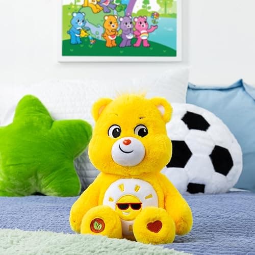 New 2020 Care Bears - Cuddly 14" Stuffed Animal - Funshine Bear - Soft & Huggable! thumbnail 2