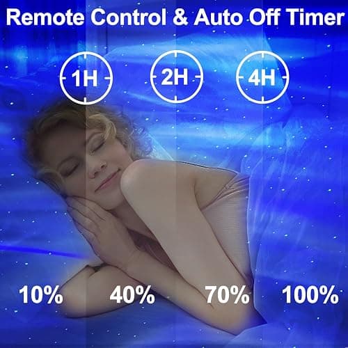 Northern Lights Aurora Projector,CIMELR Star Projector Music Bluetooth Speaker and White Noise,Galaxy Light with Remote Control, Night Light for Bedroom, Room Decor, Ceiling, Gift for Kids Adults thumbnail 5