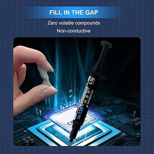 BSFF Thermal Paste, 5.5g with Toolkit CPU Paste Thermal Compound Paste Heatsink for IC/Processor/CPU/All Coolers, Carbon Based High Performance thumbnail 3