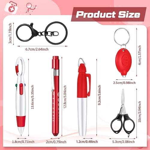 MotiMind 6 Pcs Nurse Red Pen Set thumbnail 2