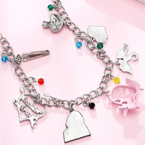 New 2025 Pink Crying K12 Charm Bracelet Melanie Martinez Portals Mask Pendant Jewelry Record Fashion Fans Gift Souvenir Accessories Decoration Jewelry Commemorative Accessories Trendy Best For Gift thumbnail 3