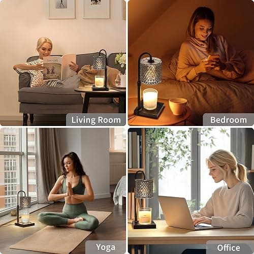 YAYIT Candle Warmer Lamp with Timer Dimmer Adjustable Height, Lamp Candle Warmer for Jar Candles, Home Decor, for Women Birthday thumbnail 8