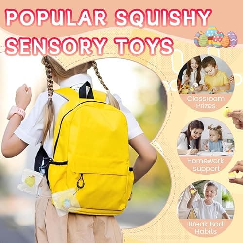 11pcs Easter Squishy Pack,Fidget Toys Include taba Squishies Party Favors for Kids 4-8 8-12 Treasure Box Toys for Classroom Birthday Xmas Gifts for Girls Boys Goodie Bag Stocking Stuffers for Teens thumbnail 6