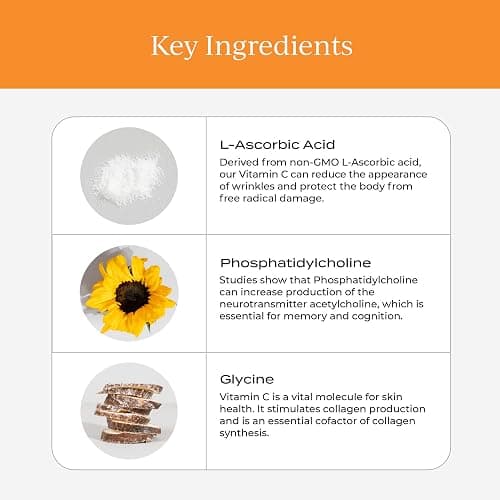 CYMBIOTIKA Vitamin C Individual Packets, Liposomal Delivery, Supplement for Immune Support, Collagen Boost, & Healthy Aging, Skin Hydration Packets, Citrus Vanilla Flavor, 30 Count thumbnail 3