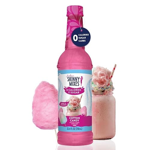 Jordan's Skinny Mixes Sugar Free Syrup, Cotton Candy Flavor, Fruit Flavored Water Enhancer, Drink Mix for Ice Tea, Lemonade & More, Zero Calorie Flavoring, Keto Friendly, 25.4 Fl Oz, 1 Pack thumbnail 7