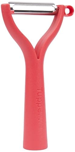 TUPPERWARE D119 Universalschäler Schäler rot Sparschäler Spargel, 14 cm - Image 1
