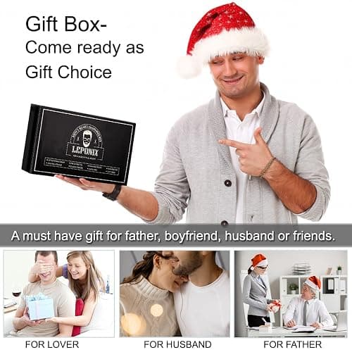 Men’s Shaving Kit with Safety Razor, Sandalwood Shaving Cream, Aftershave, Pre-Shave Oil, Shave Brush & Bowl, Apron Bib – Premium Grooming Gift Set for Men, Dad, Husband – Ideal for Christmas, Birthday, Stocking Stuffers thumbnail 7