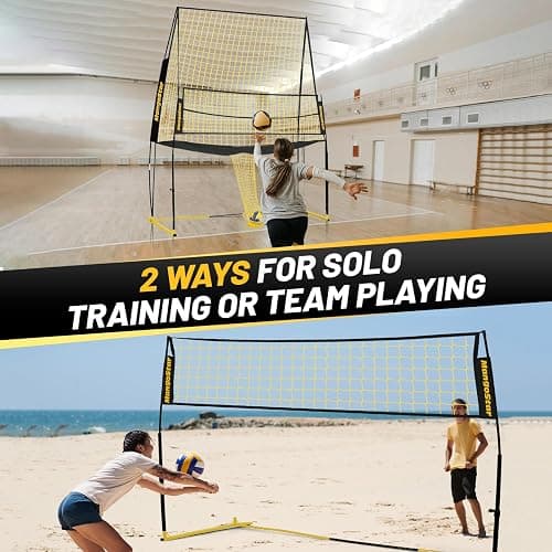 Mangostar Volleyball Training Equipment, Volleyball Net System with Freely Height-Adjustable for Backyard, Volleyball Practice Net for Serving Setting Spiking, Easy Set Up for Indoor and Outdoor Use thumbnail 7