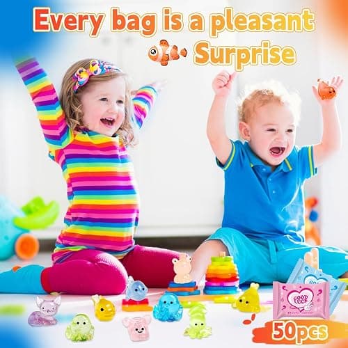 50 Pcs Mystery Bag Mini Resin Animals Glow in The Dark Figurines, Mini Figures Blind Bags for DIY Crafts, Fairy Garden Decor, Dollhouse Accessories, Party Favors, Surprise Gifts for Kids thumbnail 6