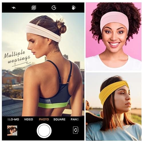 Panleding 12 Pcs Stretchy Headbands for Women, Absorbed Sport Headband Soft Twist Knotted Headbands for Daily Life Yoga Workout thumbnail 5