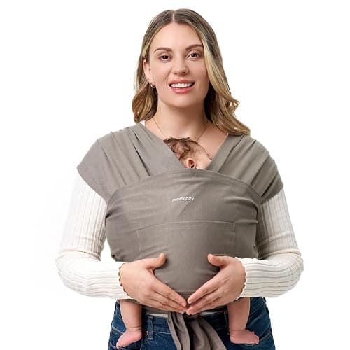 Momcozy Fular Portabebés Ajustable, 3,6-15 kg, OEKO-TEX | Desde recién nacido, postura M ergonómica, 95% poliéster + 5% elastano, tejido transpirable y ligero 450 g - Image 1
