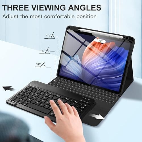 IPad Keyboard Case with Pencil Holder and Keyboard thumbnail 5