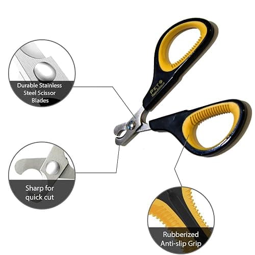 Cat Nail Clippers by Pet Republique – Professional Stainless-Steel Nail Clipper for Cats, Kittens, Hamster, Rabbits, Birds, & Small Breed Animals Claw Trimmer thumbnail 4