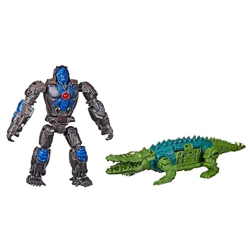 Transformers: Rise of the Beasts Movie, Beast Alliance, Beast Combiners 2-Pack Optimus Primal & Skullcruncher Toys, Ages 6 and Up, 5-inch - Image 1