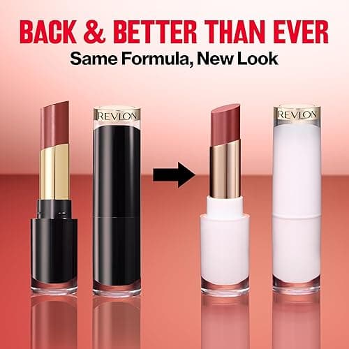 REVLON Super Lustrous Glass Shine Balm, Hydrating Tinted Lipstick, Sheer, Glossy Shiny Finish, 008 Rum Raisin, 0.11 oz - 008 Rum Raisin thumbnail 3