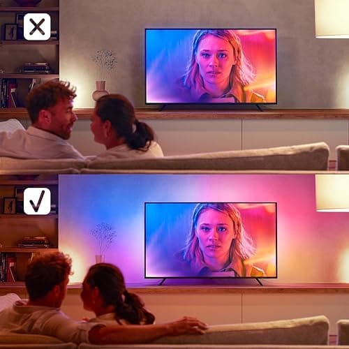 Philips Hue Lightstrip Play Gradient pour TV 55 pouces, Bande ambilight pour synchronisation de la lumière avec l'écran, Bande led compatible avec Alexa, Google Assistant et Apple Homekit thumbnail 7