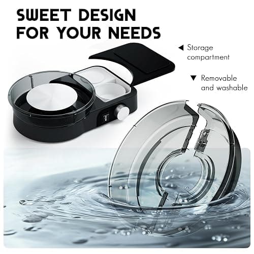 Pottery Wheel for Adults - Complete Pottery Tools Kit for Beginners, 6" Turntable Two-Way Rotation Adjustable Speed, 2.2 lbs. Air Dry Clay, Mini Clay Making Pottery Wheel with Storage Design (Black) thumbnail 4