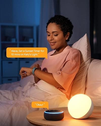 Hifree Lampe de Table Intelligente, Lampes de Chevet Compatibles avec Alexa et Google Home, Lampe Tactile à Changement de Couleur RVB Réglable et Réglable pour Enfants thumbnail 6