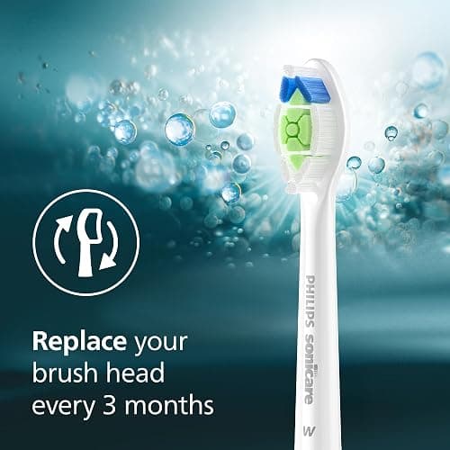 Philips Sonicare W DiamondClean - Genuine Replacement Electric Toothbrush Heads, White, 4 Pack One Year Supply, HX6064/65 thumbnail 8