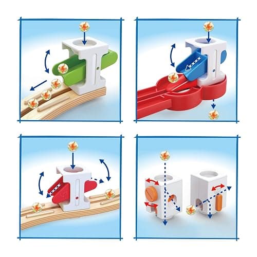 Hape Wooden Quadrilla Super Spirals Marble Run STEM Toy for Kids 4+ Years thumbnail 5