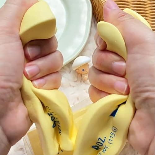 Decompression Toys, 3Pcs Squeeze Ball Realistic Butter Stick Soft Squeeze Toys 5.5" Length Resilient Stress Ball PU Decompression Wet Slow Rebound Stress Relief Toy for Kids Adults thumbnail 2