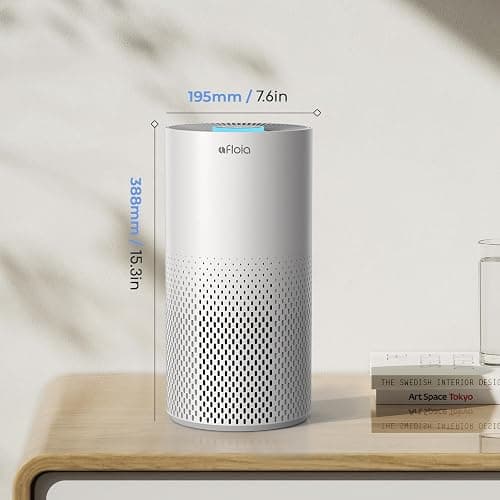 Afloia Air Purifiers for Home Bedroom Large Room Up to 1076 Ft², 3-Stage Filter Cleaner Odor Eliminator, Remove Pets Dust Dander Hair Allergy Mold Pollen Smoke Smell, Quiet 22 dB, 7 Colors Night Light thumbnail 2