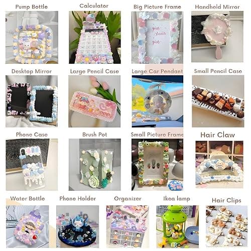 BoFUN Decoden Cream Glue Clay Kit, Whipped Cream Glue for Crafts DIY | Art Craft Kit with Piping Tip for Handmade Phone Case Mirror Jewelry Accessories Homemade Decoration thumbnail 3