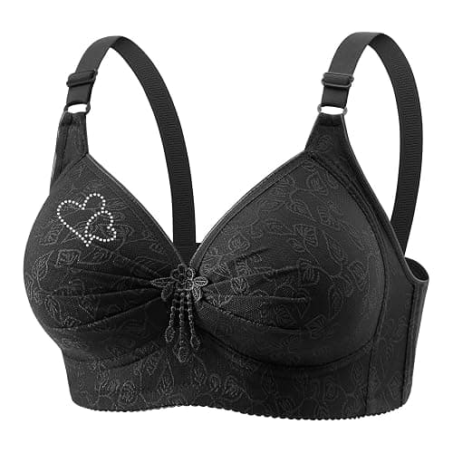 Minimizer Bra for Big Breast Wireless Push Up Full Coverage Supportive Bra with Adjustable Strap Daily Wear Bras thumbnail 4
