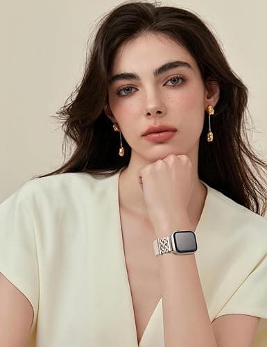 Braided Magnetic Band Compatible with Apple Watch Bands 38/40/41/42/44/45/46/49mm Women Men, Celtic Knot Stretchy Elastic Nylon Fabric Woven Strap for iWatch Series 11 10 9 8 7 6 5 4 SE/Ultra 3 2 1 thumbnail 7