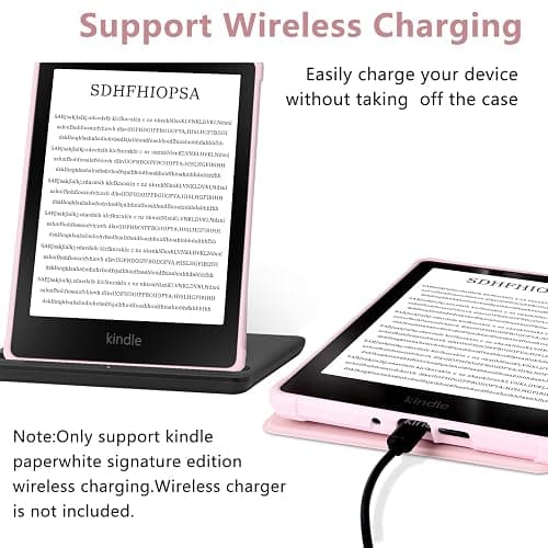 COO Case for 7" All-New Kindle Paperwhite 12th Gen 2024 & Kindle Colorsoft Signature Edition 2024, Slim Lightweight Shell TPU Leather Protective Cover with Auto Sleep/Wake thumbnail 4